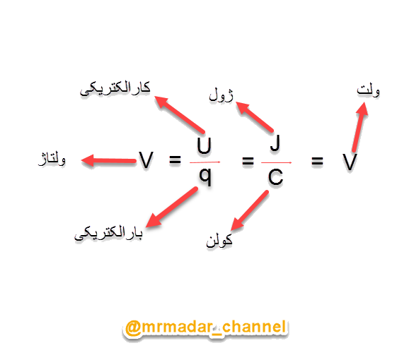 فرمول ولتاژ