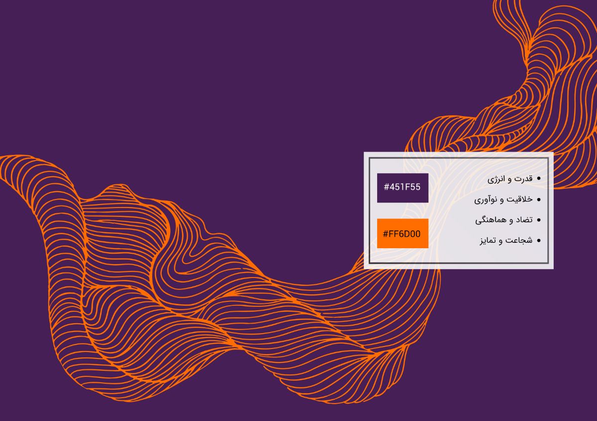 قدرت و انرژی/خلاقیت و نوآوری/تضاد و هماهنگی/شجاعت و تمایز