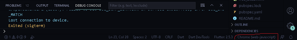 عدم نمایش امولاتور روی VSCode