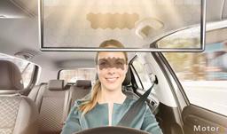 آفتابگیر خودرو که مانع دید راننده نمی شود !