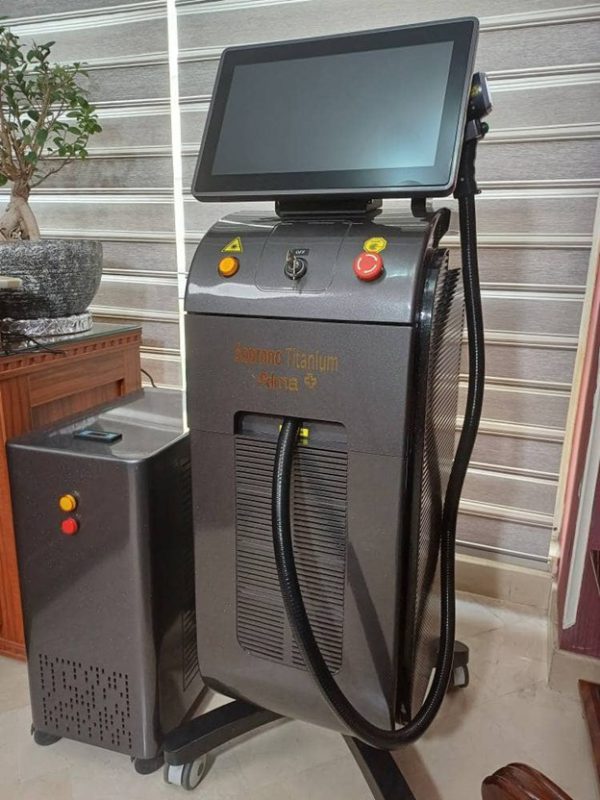 دستگاه لیزر تیتانیوم هوش مصنوعی | نسل جدید لیزر موهای زائد | دایموندطب آزما