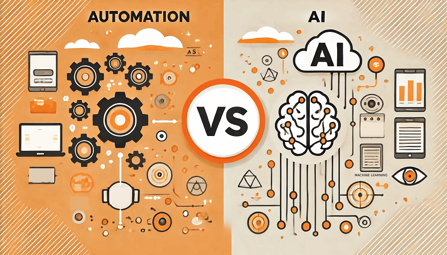 automation vs artificial intelligence