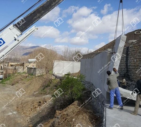 نصب دیوار بتنی پیش ساخته