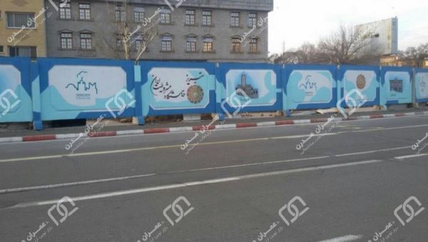 دیوار آماده بتنی طرح دار