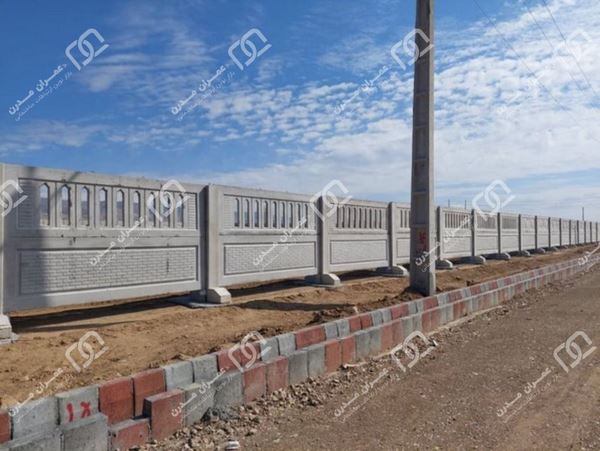 دیوار پیش ساخته بتنی نرده ای/آجری