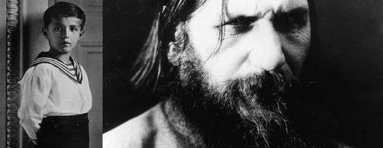 پرنس الکسی از کودکی به خونریزی بینی مبتلا بود و برای مدتی توسط راسپوتین (که برخی او را ساحر و جادوگر میدانند) درمان شد.