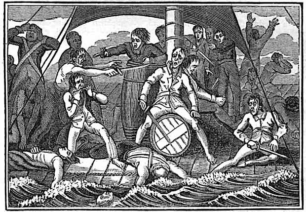 این داستان بر اساس وقایع واقعی است: فاجعه غرق کشتی مدوسا در ۱۸۱۶. فقط ۱۵ نفر از ۱۴۷ نفر روی کلک نجات یافتند. این یکی از وحشتناکترین فجایع دریایی تاریخ بود.