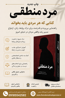 مرد منطقی؛ جنجالی‌ترین کتاب روابط که برای اولین بار به فارسی منتشر ش مرد منطقی؛ کتابی که نگاه شما به روابط را تغییر