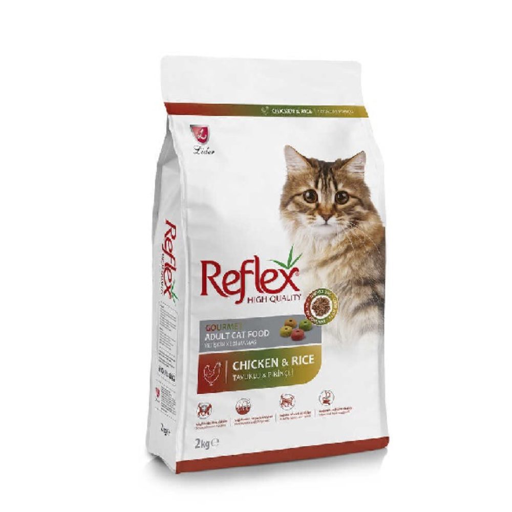 غذای خشک گربه رفلکس مولتی کالر Reflex Multi Color Chicken 