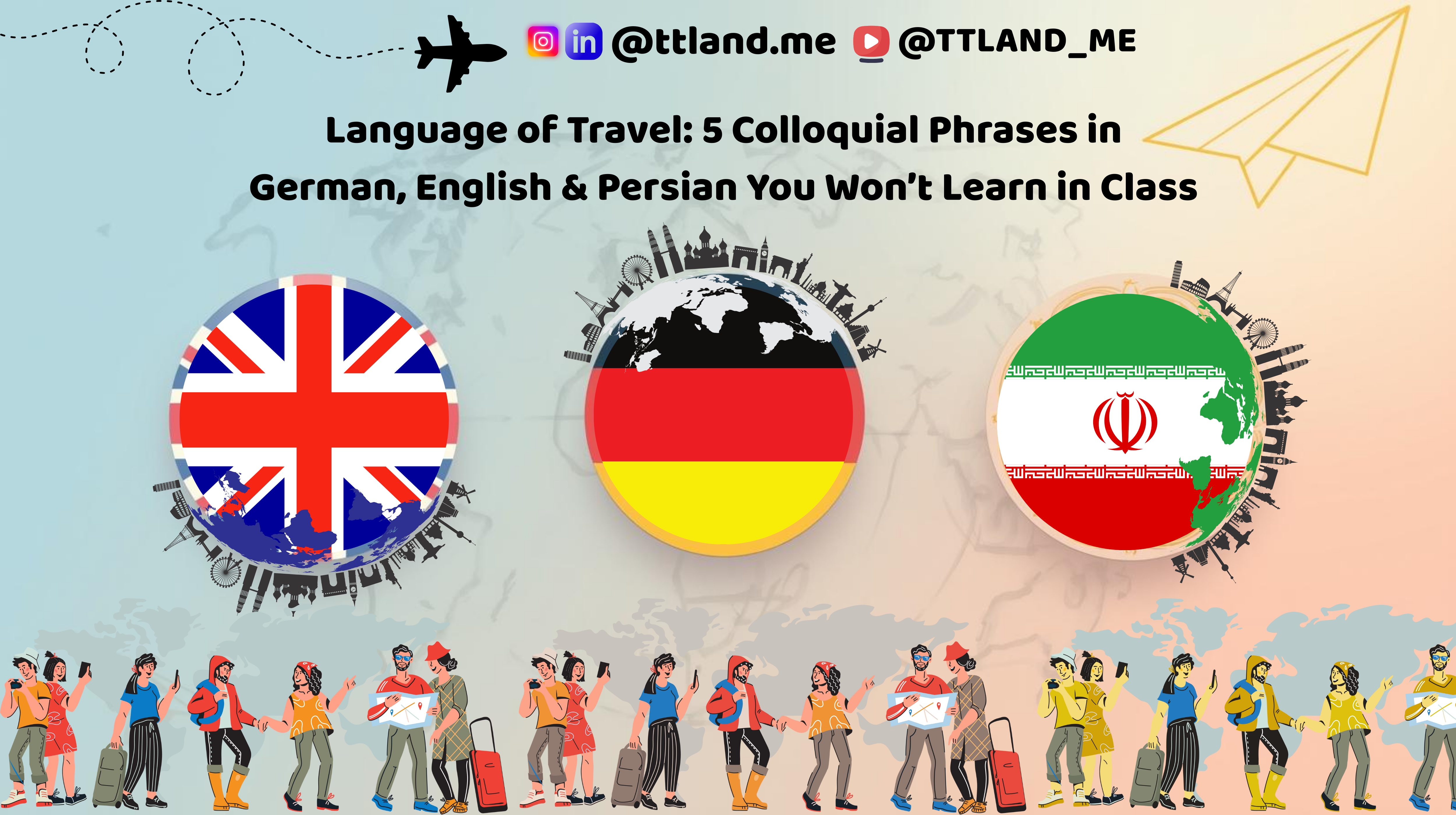 "وقتی گم شدی، ولی حال می‌کنی: ۵ جمله سه‌زبانه که سفرتو رو دوست داشتنی میکنه  !"