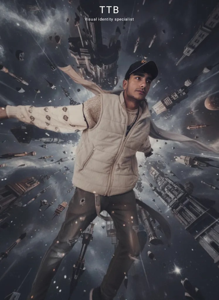 تصویری که با ai ساختم و چهره ی خودمو گذاشتم روش.(حرفه ای شدم)