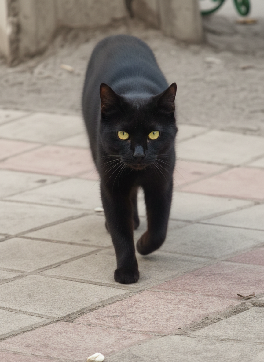 این عکس خودم گرفتم همون گربه‌ایه که درباره‌اش حرف می‌زنم