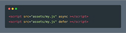 خاصیت async و defer در تگ Script