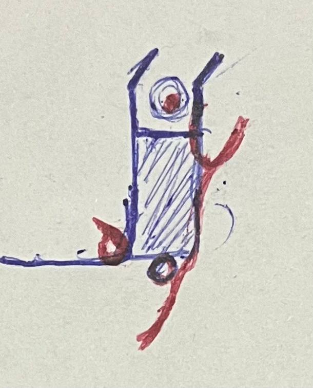 غزه کمک: یک کمک کمکخواه خونی: خون روی صورت و در حال فریاد کمکخواهی (کنایه از افرادی مثل دکترها که برای کمک رفته و خود زخمی و کشته شدند)