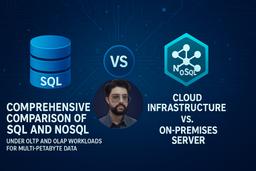 مقایسه جامع عملکرد SQL و NoSQL در بارهای OLTP و OLAP برای داده‌های چندصد‌ترابایتی: زیرساخت ابری در برابر سرور داخلی