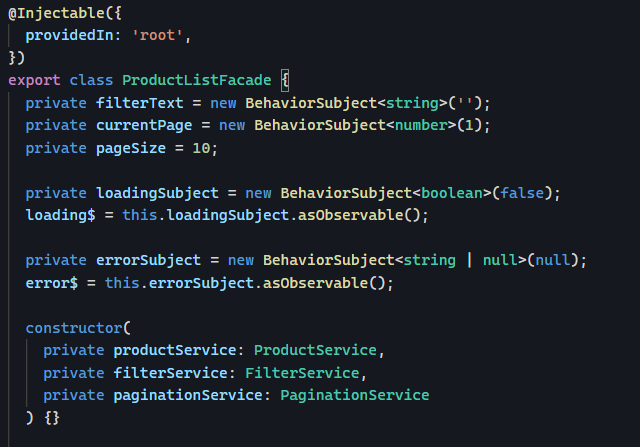 اینجا ایجکت و subject ها رو ساختیم کردیم