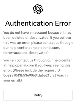 این خطای لعنتی چیه و از کجا اومد؟ Authentication Error ChatGPT