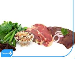 غذاهایی که می‌توانند فقر آهن را ضربه فنی کنند.