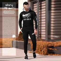 معرفی ست سویشرت و شلوار پاییزه مردانه Nike مدل Doit(مشکی)