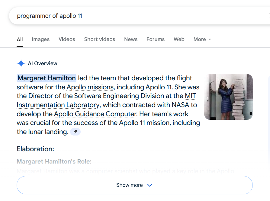 مارگارت همیلتون - برنامه نویس خانم که کدهای اپولو رو نوشت