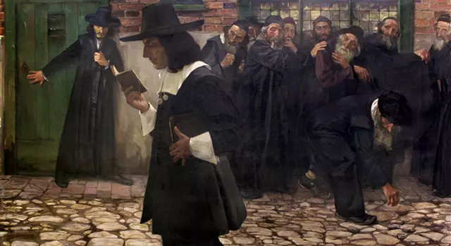 نفرت یهودیان از اسپینوزای زندیق.