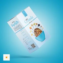 طراحی بسته بندی گرانولا شرکت هلسا زیرنظر شرکت سلام گرافیک