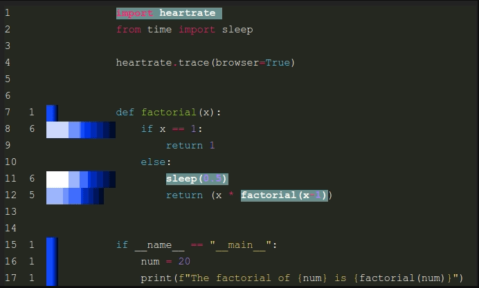 شکل ۶. خروجی در Heartrate
