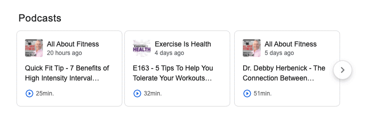 شکل ۲. اسلایدر پادکست‌ها