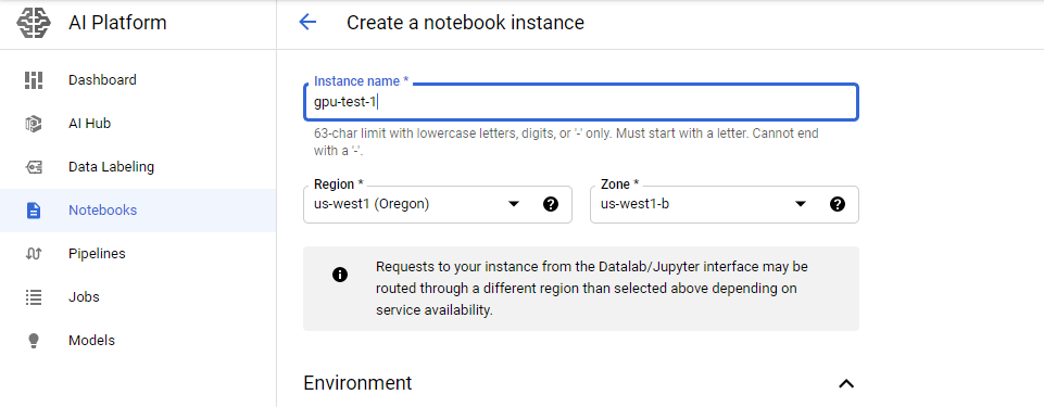 شکل ۷: ایجاد Notebook جدید
