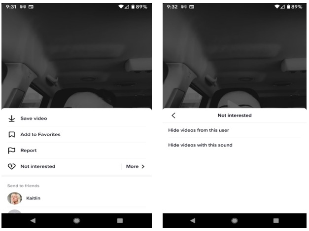 چگونه نشان دهیم که فیلم‌هایی در تیک‌تاک را «دوست نداشتیم و نپسندیدیم»؟