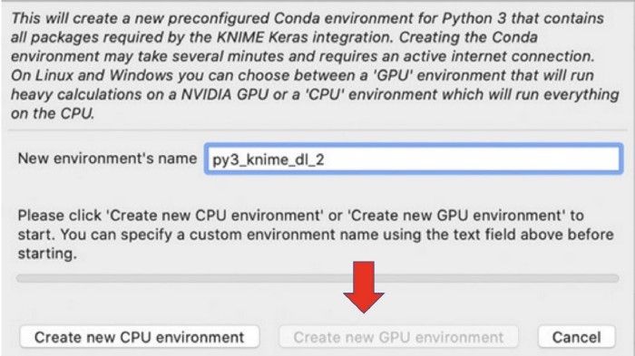 شکل ۱۲: گفتگو برای تنظیم نام جدید محیط GPU