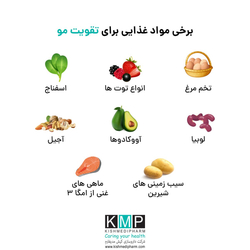موادغذایی برای  تقویت مو