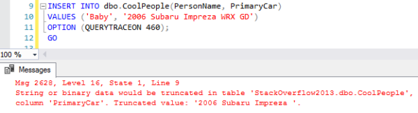 خطا درج دیتا در پایگاه داده SQL Server - ویرگول