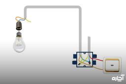 آموزش نصب کلید تک‌ پل چراغ دار به زبان ساده