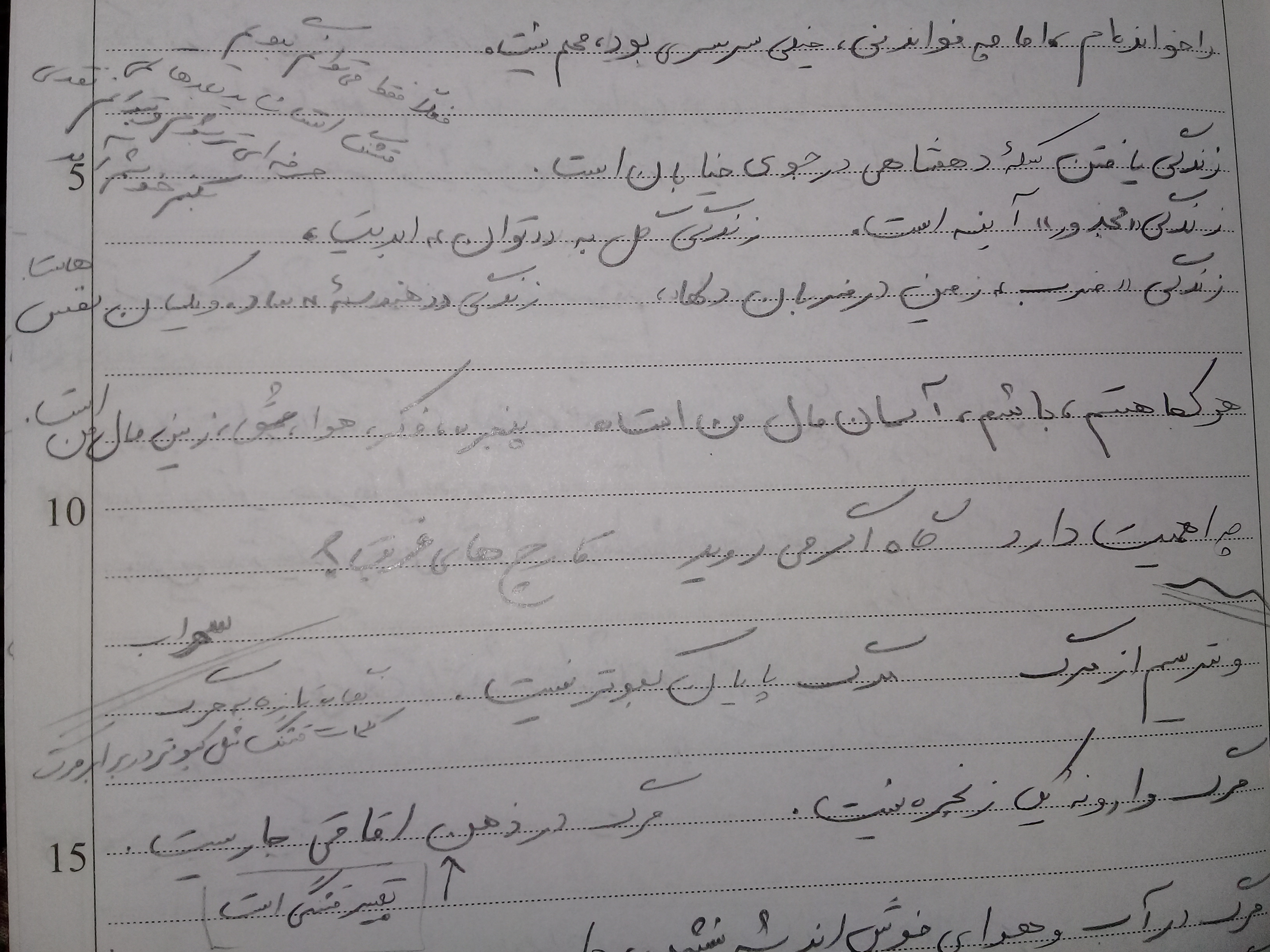 زندگی یافتن سکه دهشاهی در جوی خیابان است...اولین حاشیه نویسی بر شعر سهراب