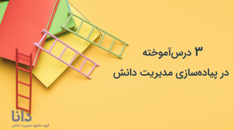 سه درس آموخته در پیاده سازی مدیریت دانش