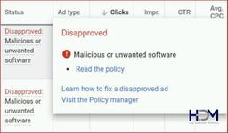 رفع مشکل Malicious or Unwanted Software در گوگل ادز / ادوردز