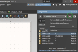 اضافه کردن لایبرری به التیوم و طراحی شماتیک