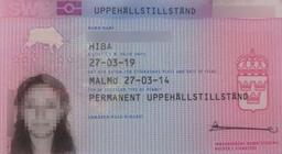 کارت اجازه اقامت سوئد
