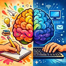 نوشتن با دست یا تایپ؟ مغز انسان کدام را ترجیح می‌دهد؟