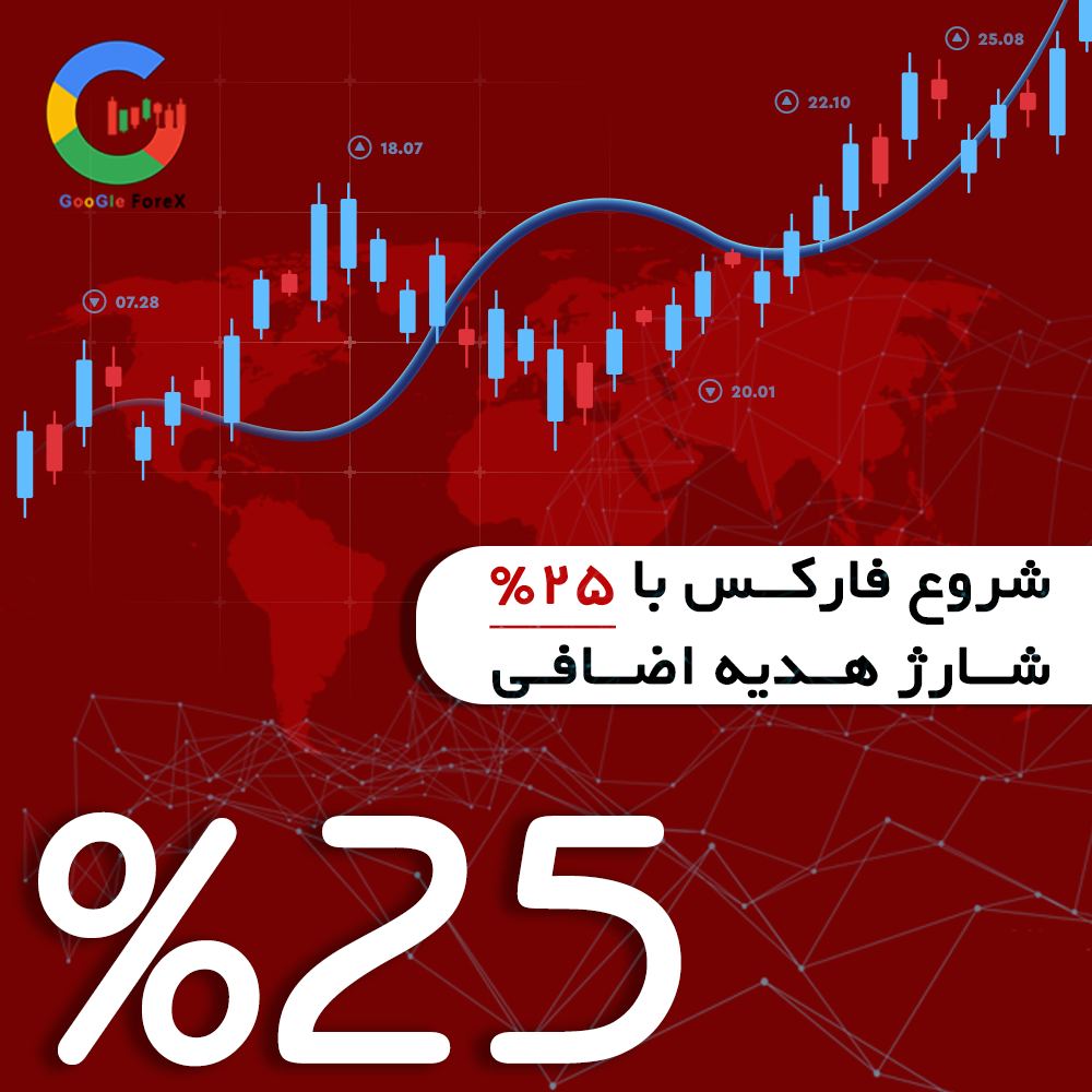 شروع فارکس با 25% شارژ هدیه اضافی | افتتاح حساب فارکس با بونوس