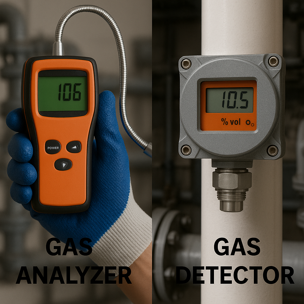 آنالایزر گاز چیست و چه تفاوتی با دتکتور نشت گاز دارد؟