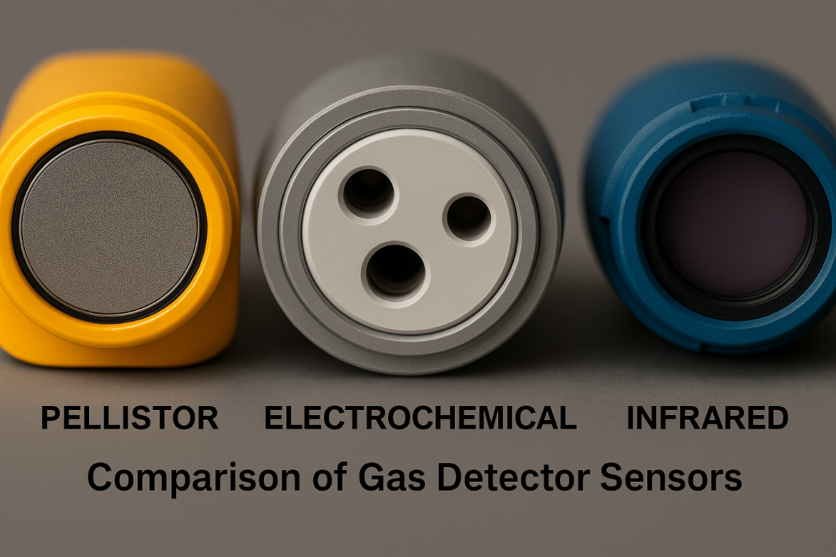 مقایسه انواع دتکتورهای گاز: پلیستوری، الکتروشیمیایی و مادون قرمز – مزایا و معایب کاربردی