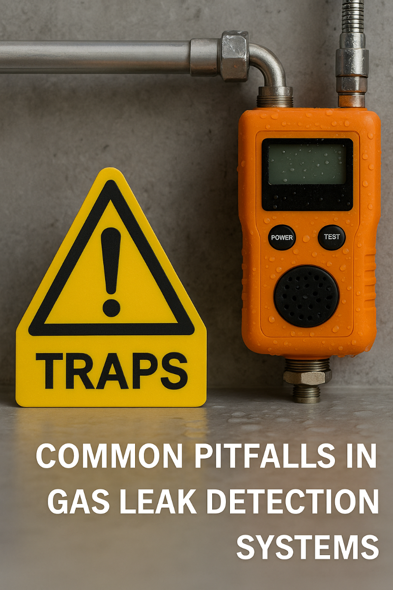 تله‌های رایج در طراحی سیستم‌های تشخیص نشت گاز
