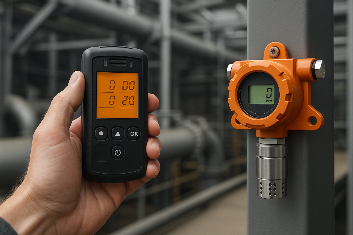 دتکتور گاز قابل حمل چیست و چه تفاوتی با دتکتور گاز ثابت دارد؟