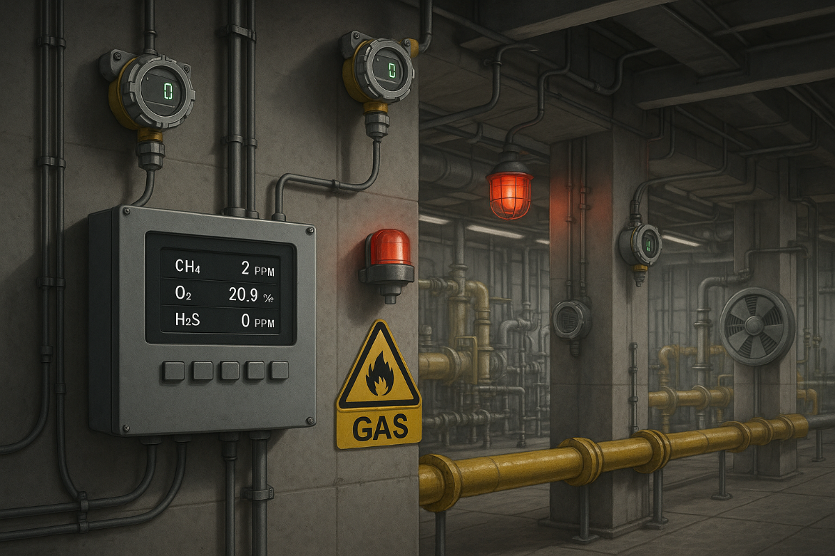 چطور یک سیستم مانیتورینگ نشت گاز طراحی کنیم؟ راهنمای جامع مهندسین ابزار دقیق برای طراحی سیستم تشخیص گاز