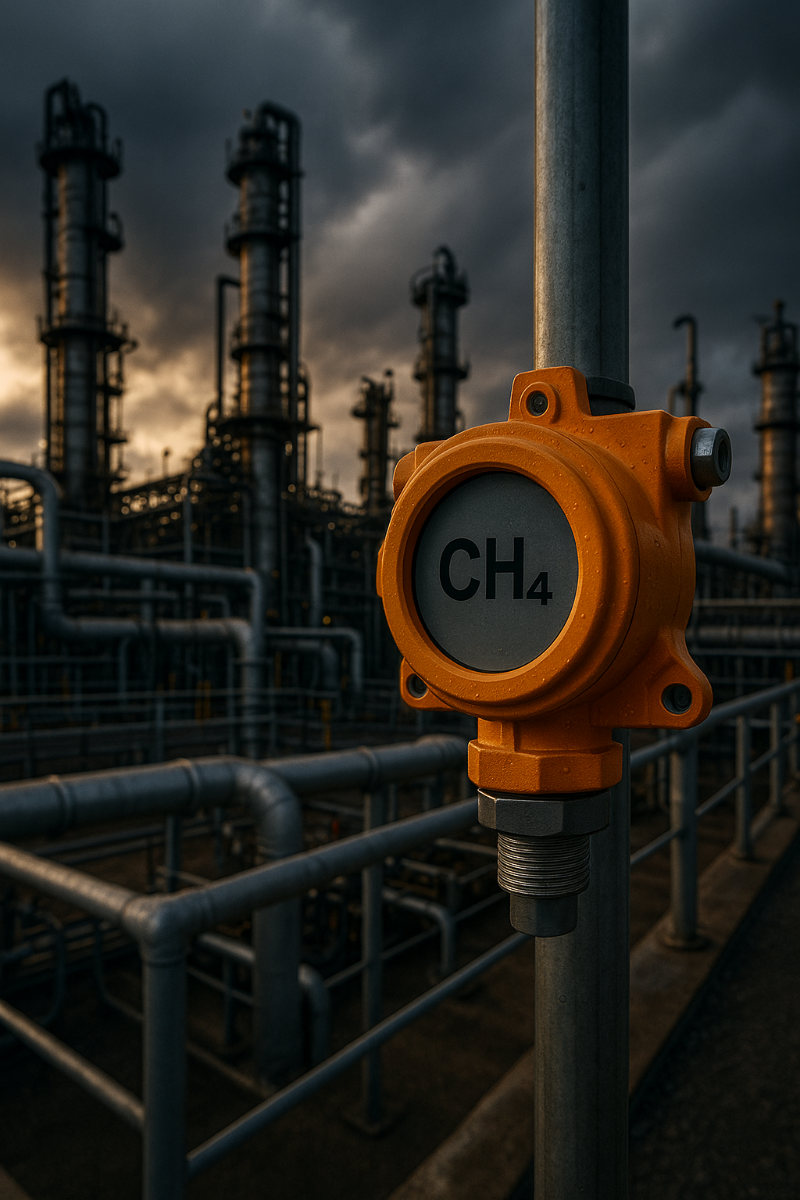 چرا نصب دتکتور گاز متان در صنایع نفت و گاز حیاتی است؟ بررسی جامع خطرات، استانداردها و تکنولوژی‌های روز