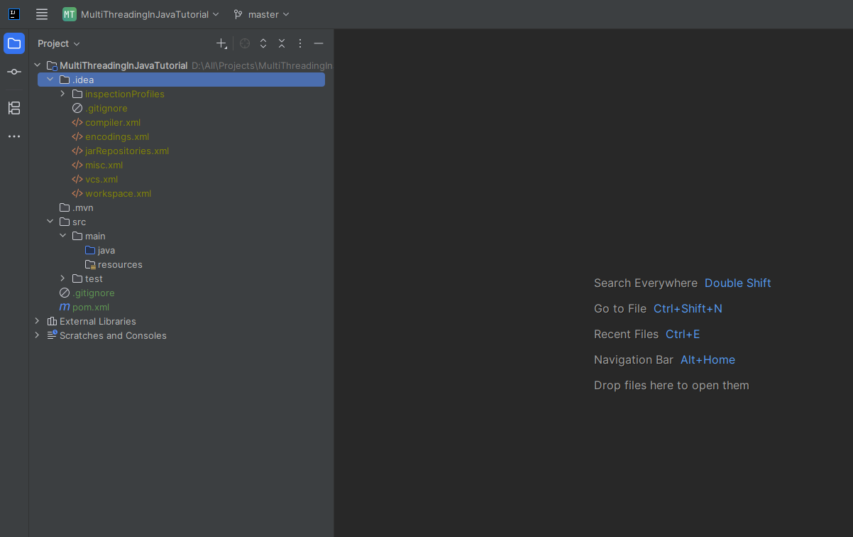 پروژه خالی جاوا