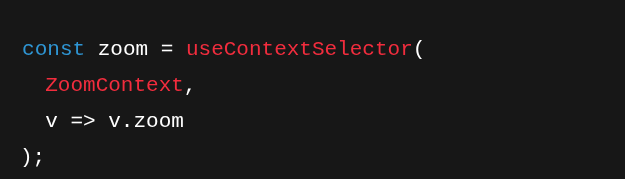 مثال استفاده از use-context-selector