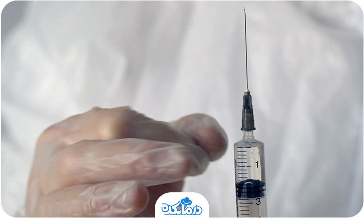 تصویر هواگیری از آمپول